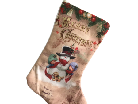 Frosty the Snow Man Merry Christmas Stocking For Discount