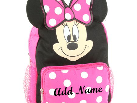 Personalized Minnie Mouse 10 Inch Mini Backpack with 3D Ears For Discount