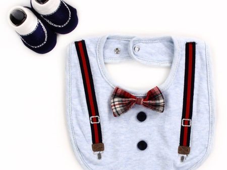 Baby Boy s Bib & Booties Set (non-personalized) Supply