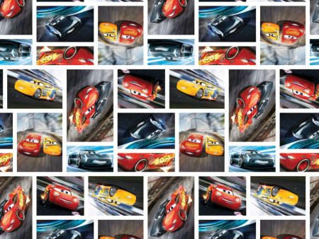 Disney Pixar Cars See You On The Track Fabric by the yard Online now