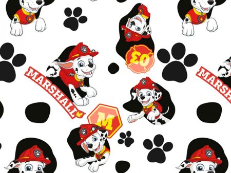 Nickelodeon Paw Patrol Paws and Spots Fabric by the yard For Cheap