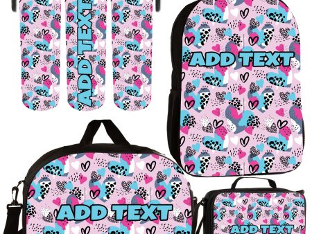 Personalized Backpacks, Lunch Bags, Duffel Bags, or Water Bottles with Full-Color - Sweet Hearts For Discount