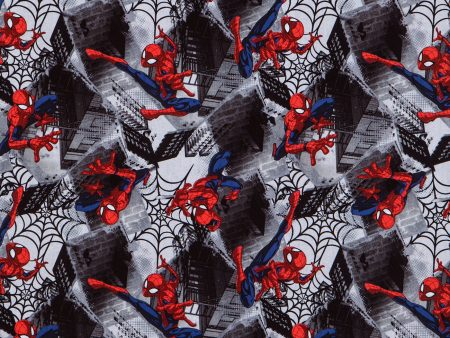 Marvel Neighborhood Spiderman Fabric by the yard Discount