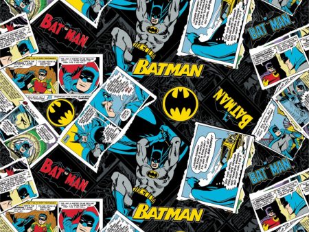 Marvel Batman Collage Fabric by the yard For Cheap