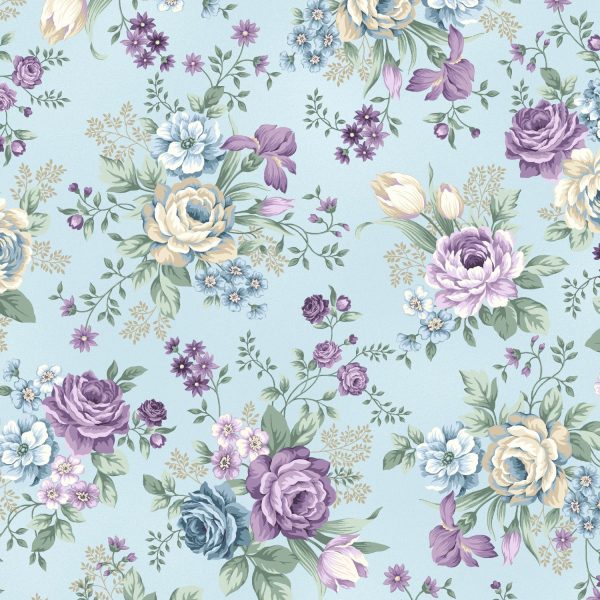 Twilight Garden by Holly Hilt Roses Fabric by the yard Discount