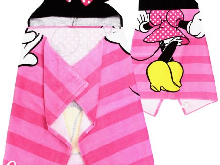 Personalized Embroidered Hooded Towel - Minnie Mouse For Cheap