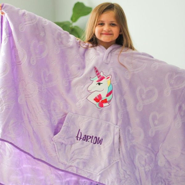 Personalized Jojo Siwa Throwbee® 50  x 60  Wearable Plush Throw Online now