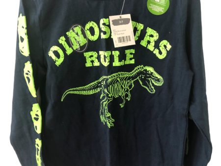 Glow in the Dark Dinosaurs T-shirt Long Sleeved Hot on Sale