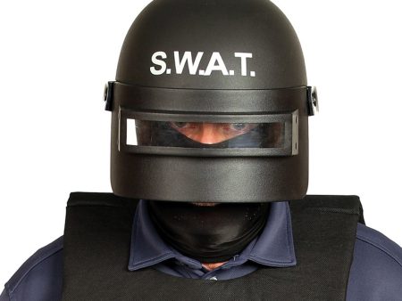 SWAT Helm mit Visier für Erwachsene Discount