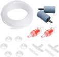 Uniclife Aquarium Airline Tubing Standard Air Pump Accessories Set with Air Stone Cylinders & Dics Connectors Suction Cups and Check Valves for Fish Tank Aeration Setup Online Hot Sale