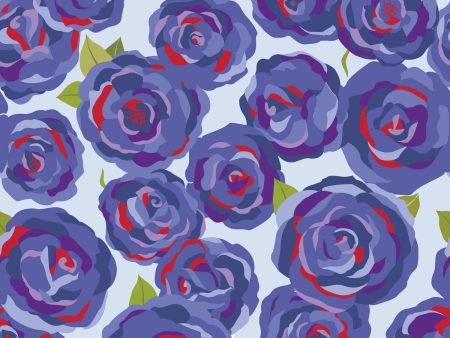 Coming Up Roses Floral Fabric by the yard Fashion