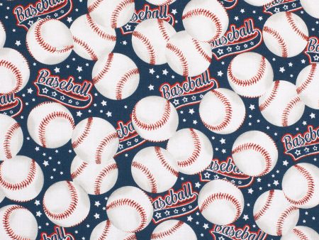 Americana Baseball Sports Fabric by the yard For Sale