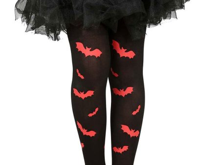 Strumpfhose Red Bats für Mädchen 7-12 Jahre Online Sale