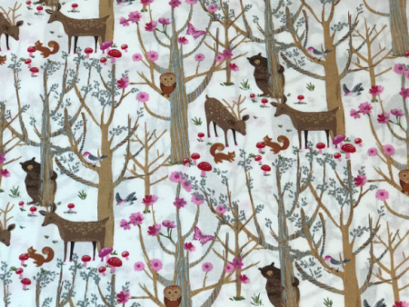 Woodland Scene Fabric by the yard Online Sale