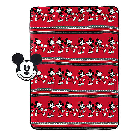 Disney® Mickey Mouse 60 x90  Throw Blanket and Pillow (non-personalized) Online Sale