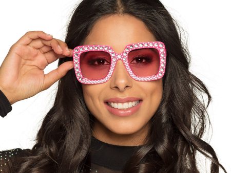 Bling Bling Partybrille pink Discount