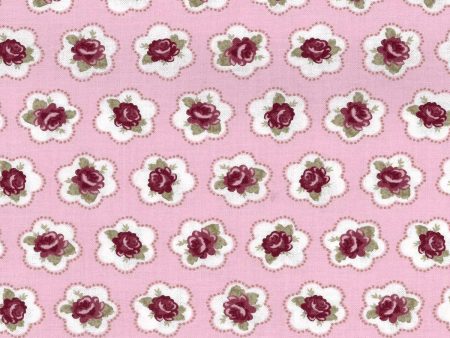 BC EL Ditsy Floral Red Roses Fabric by the yard For Cheap