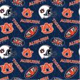 NCAA Auburn Tone on Tone Cotton Fabric by the yard For Sale