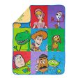 Toy Story Squares 46  x 60  Super Soft Plush Throw Online Sale