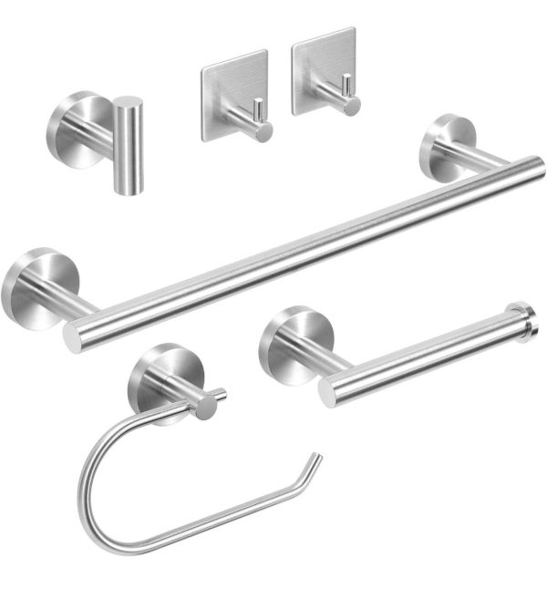 Towel Holders Bathroom Hardware Set - 6 PCS Stainless Online Hot Sale