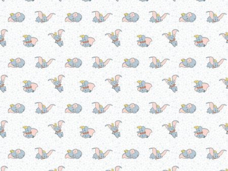 Disney Dumbo Elephant Many Faces Fabric by the yard For Discount