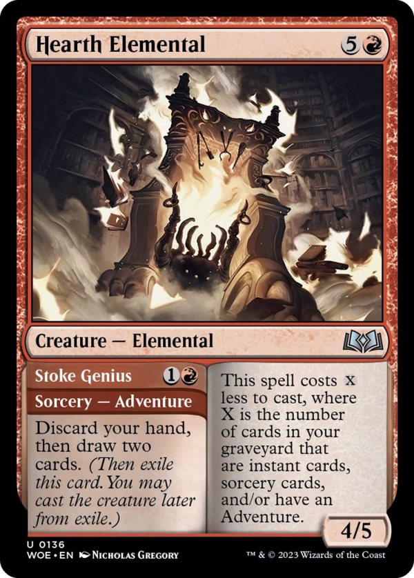 Hearth Elemental    Stoke Genius (WOE-136) - Wilds of Eldraine [Uncommon] For Sale