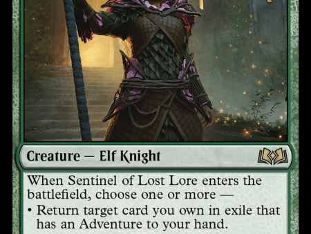 Sentinel of Lost Lore (WOE-184) - Wilds of Eldraine [Rare] Online now