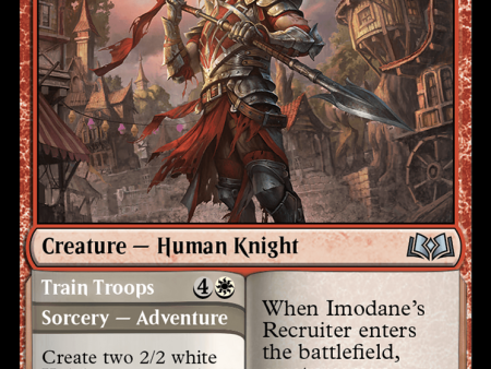 Imodane s Recruiter    Train Troops (WOE-229) - Wilds of Eldraine [Uncommon] on Sale