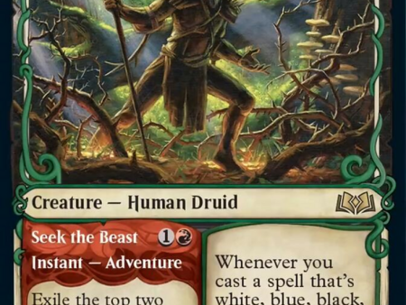 Questing Druid    Seek the Beast (WOE-294) - Wilds of Eldraine: (Showcase) [Rare] Cheap