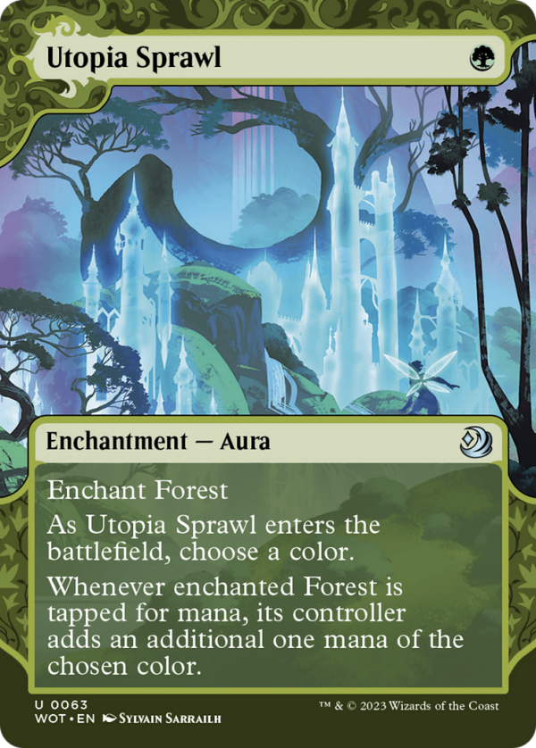 Utopia Sprawl (WOT-063) - Wilds of Eldraine: Enchanting Tales: (Showcase) (Borderless) [Uncommon] For Cheap